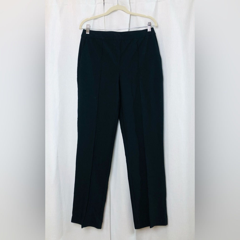 Rachel Zoe Dress Casual Pants Hi-Rise Straight Leg Black Size 8 Slacks